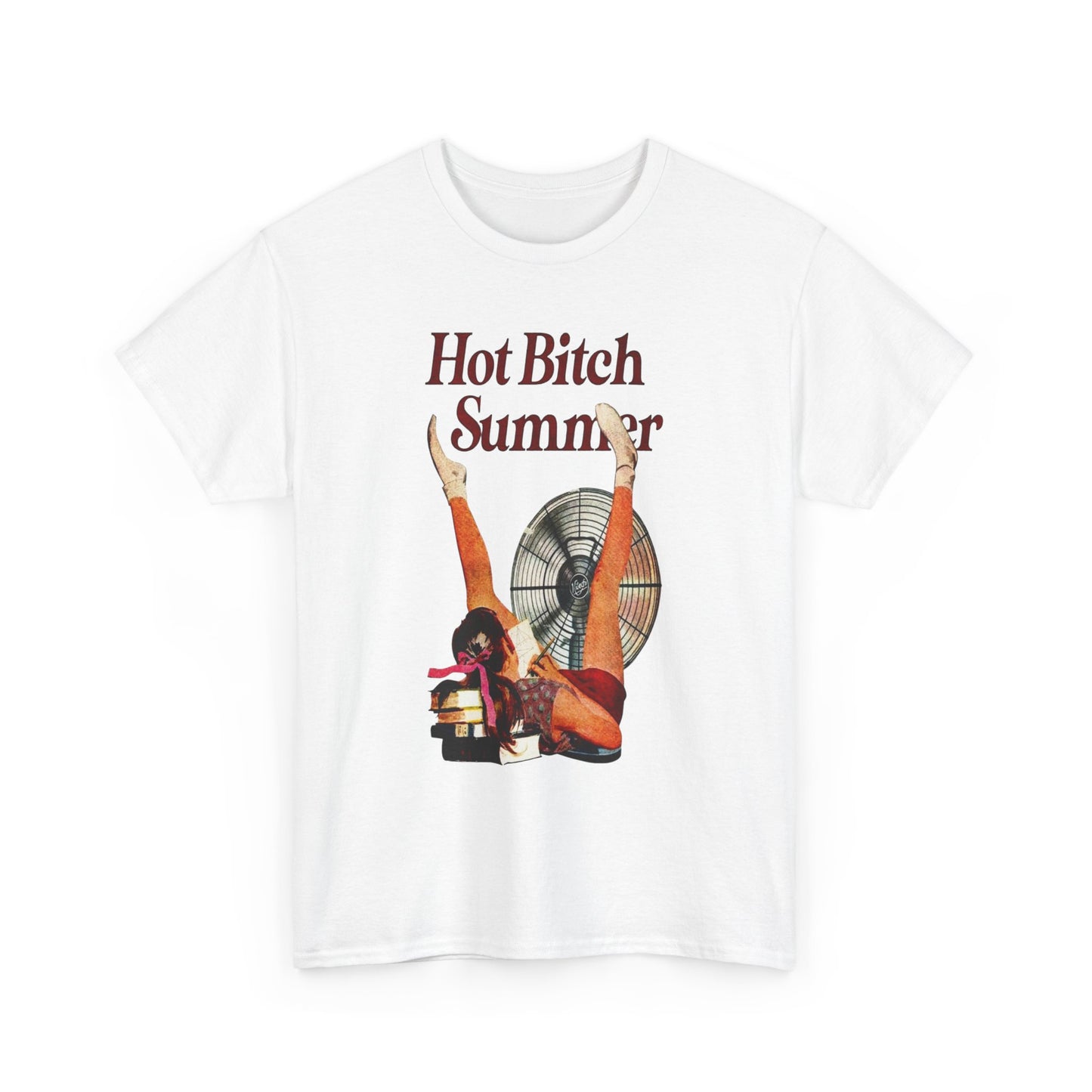 Hot Bitch Summer Graphic T-Shirt Womens Comfy Cotton Tee NEW