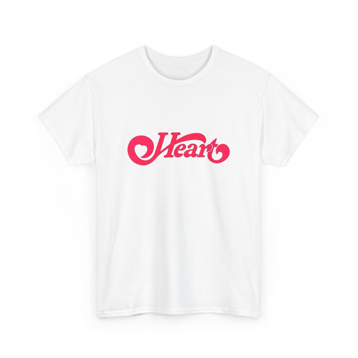 Heart Band Vintage Graphic T Shirt NEW Unisex Heavy Cotton Tee