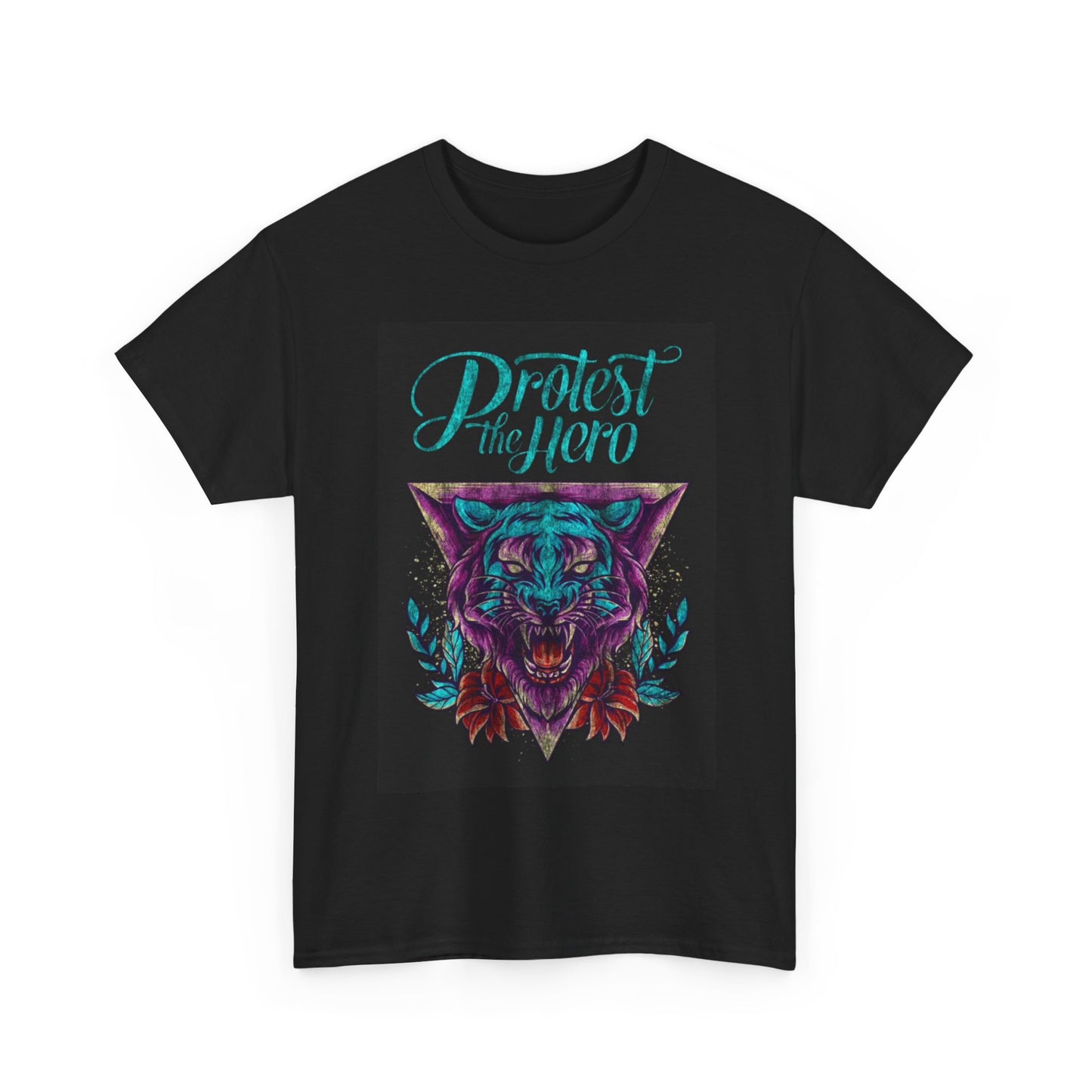Protest the hero T-shirt tiger art retro rock nation Unisex Heavy Cotton Tee