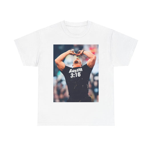 Stone cold Steve Austin T-shirt vintage wrestling mma Unisex Heavy Cotton Tee
