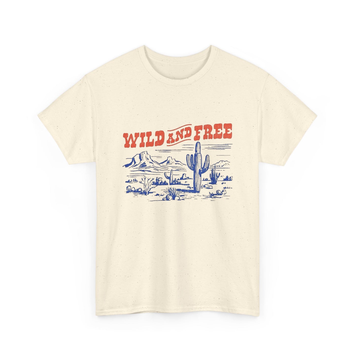 Wild And Free Western Graphic T Shirt Unisex Heavy Cotton Tee