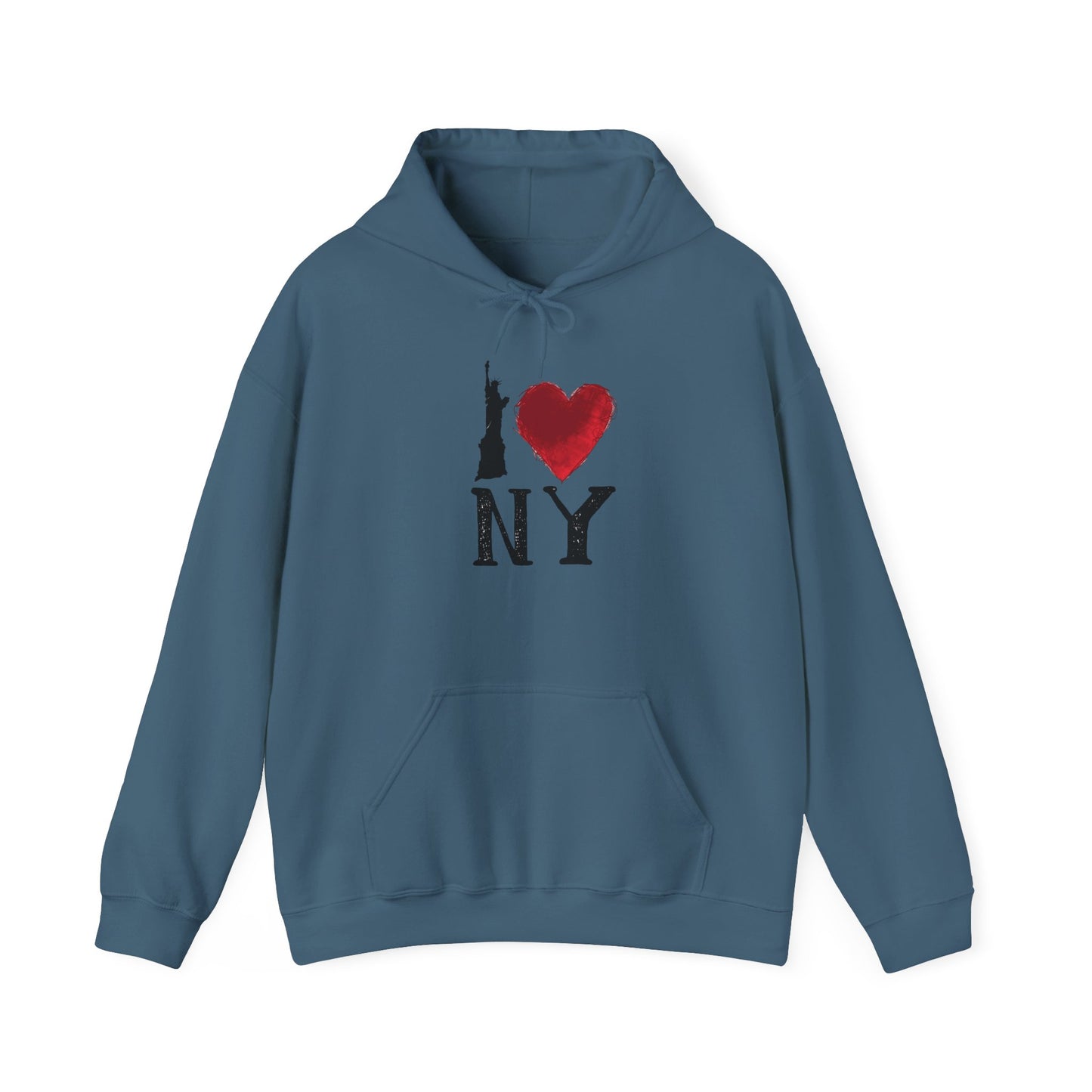 I Love New York Graphic Hoodie Unisex Heavy Blend™ Hooded Sweatshirt