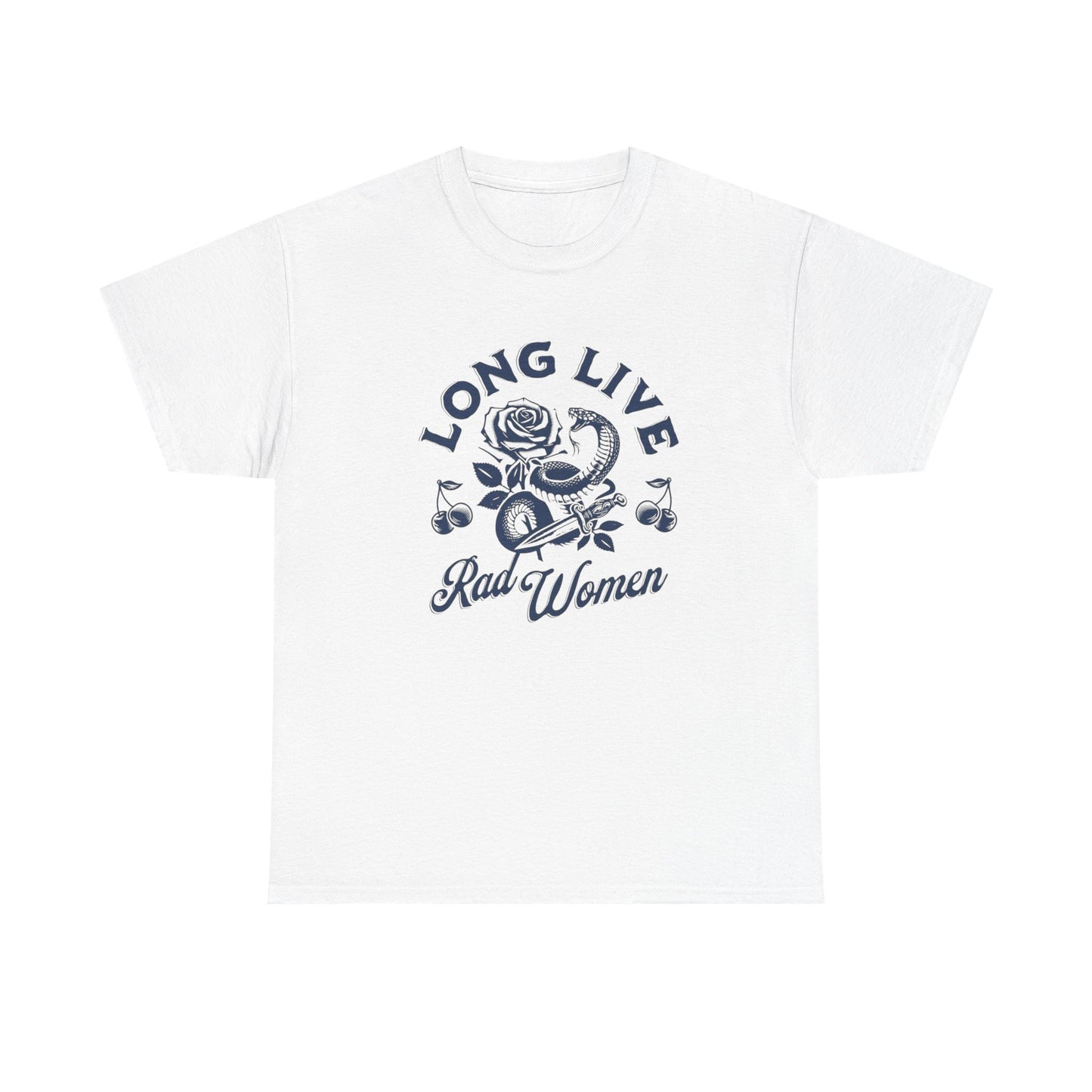 Long Live Rad Women Funny Graphic T Shirt Unisex Heavy Cotton Tee GIFT