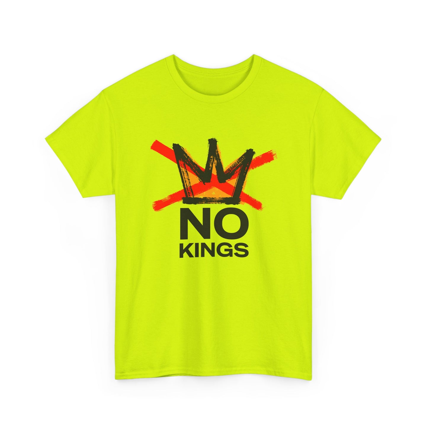 No Kings Graphic T Shirt Protest Resist BLM Support Unisex Heavy Cotton Tee
