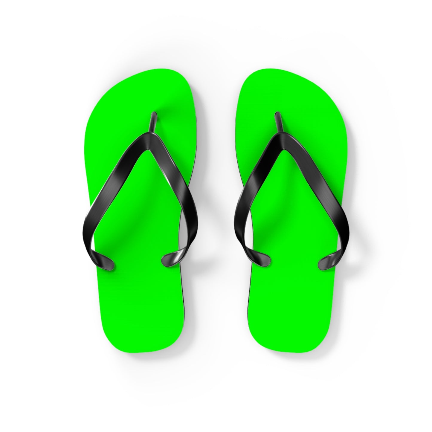 Neon Green Flip Flops, Sandals Slides, Summer Footwear, Brand New