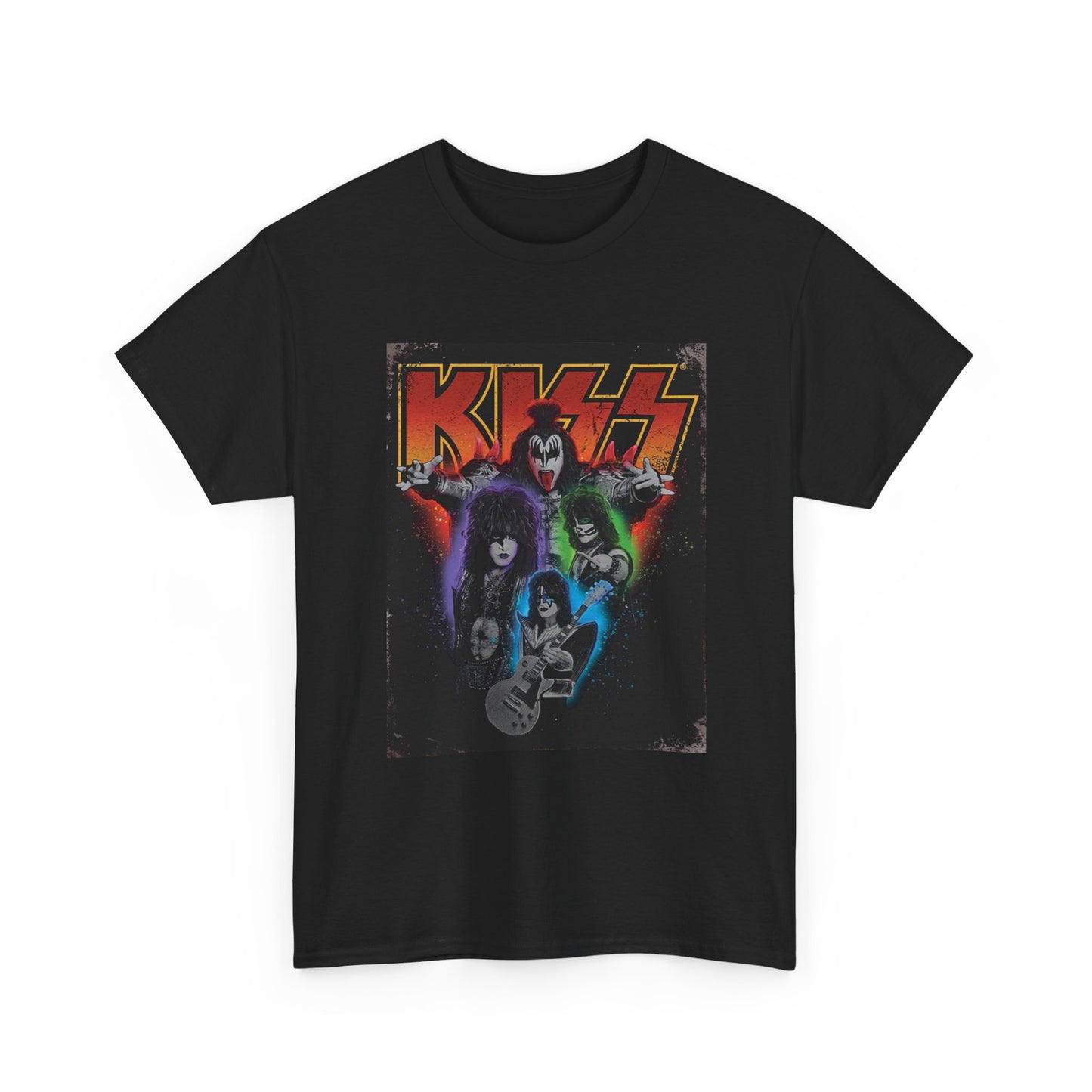 Kiss Tshirt Rock Band Poster Logo Merch Vintage Unisex Heavy Cotton Tee
