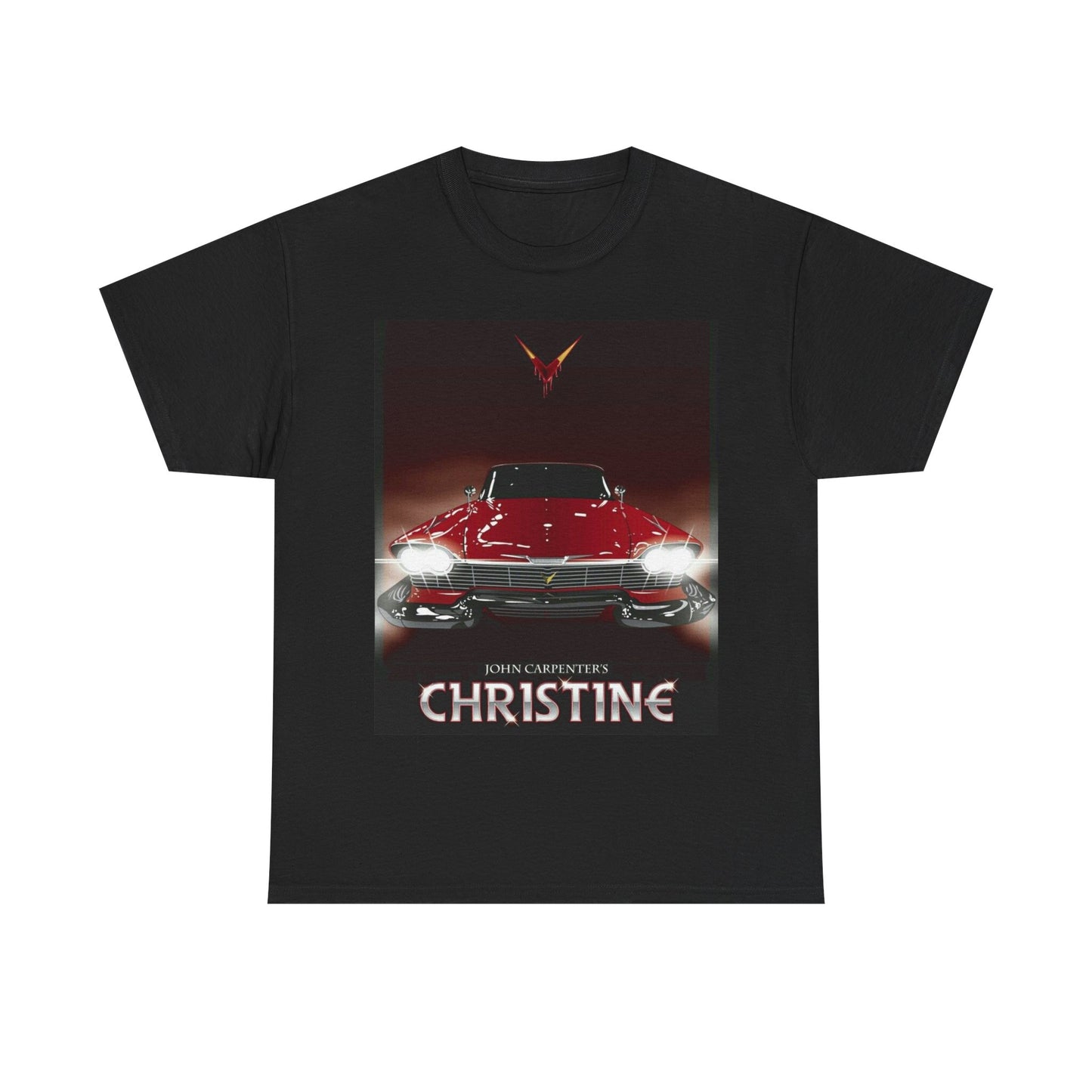 Christine Movie Poster Shirt Vintage Horror Retro Classic Unisex Heavy Cotton