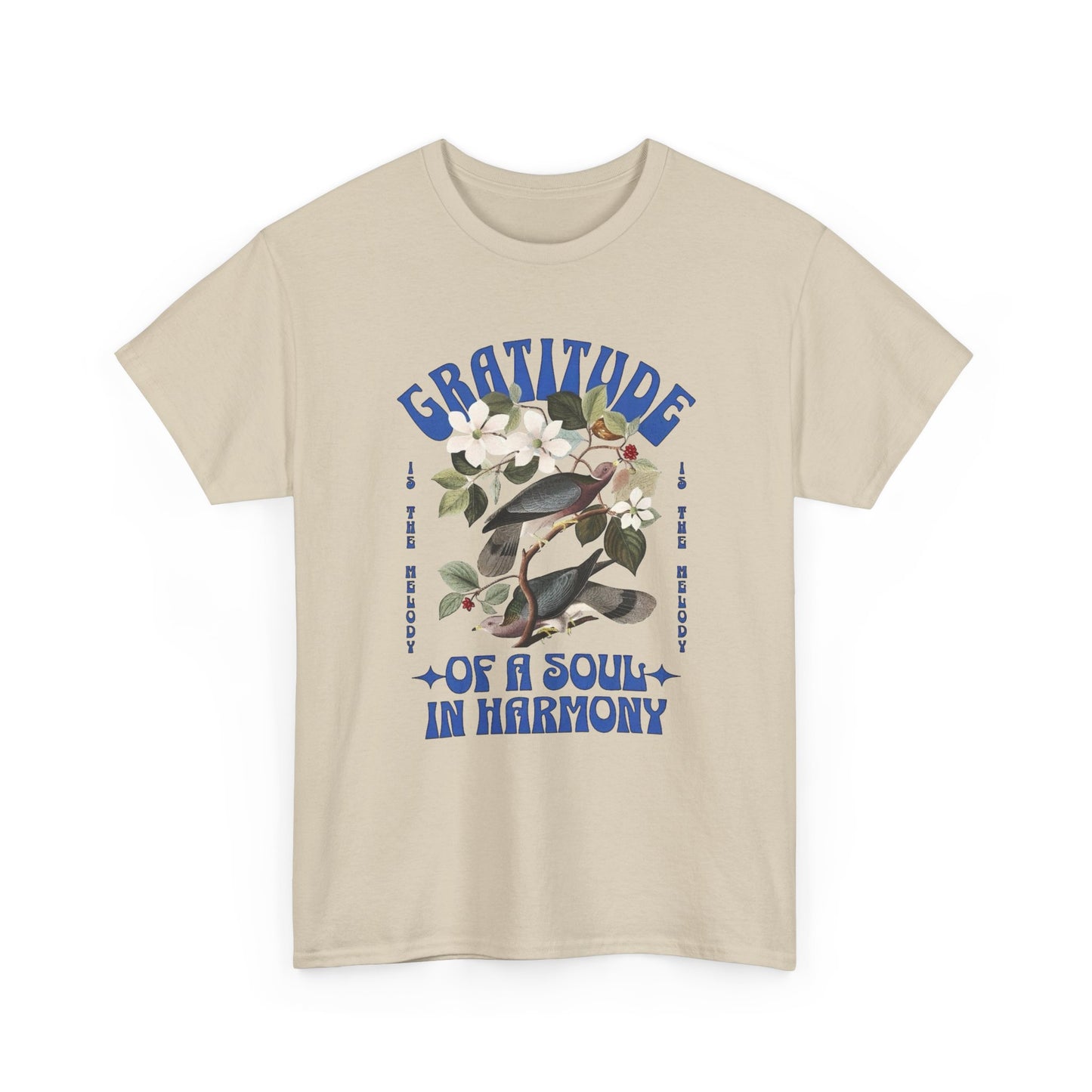 Gratitude Of A Soul And Harmony Graphic T Shirt Unisex Heavy Cotton Tee