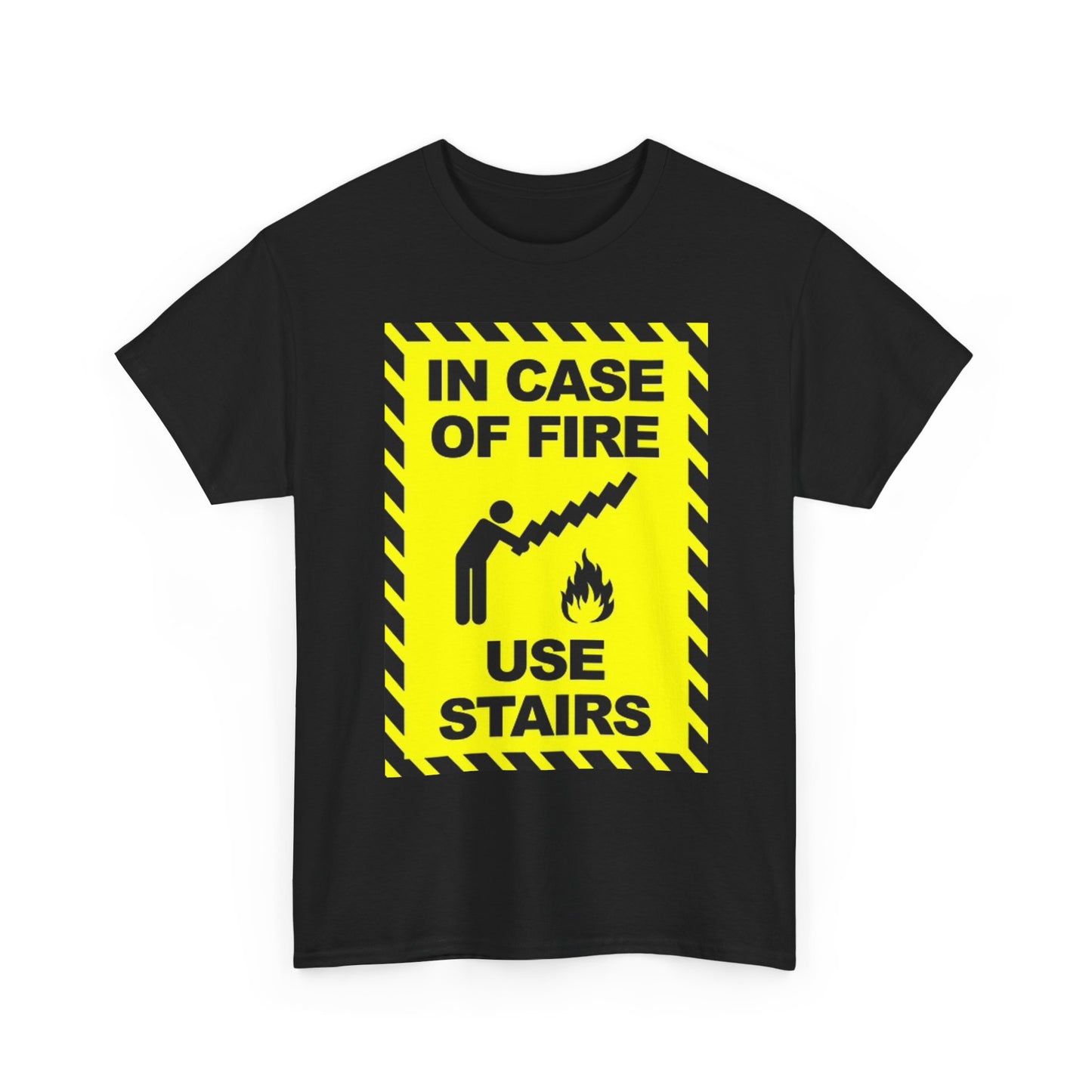 Fire Safety Graphic T Shirt Funny Jokes Humor Unisex Heavy Cotton Tee