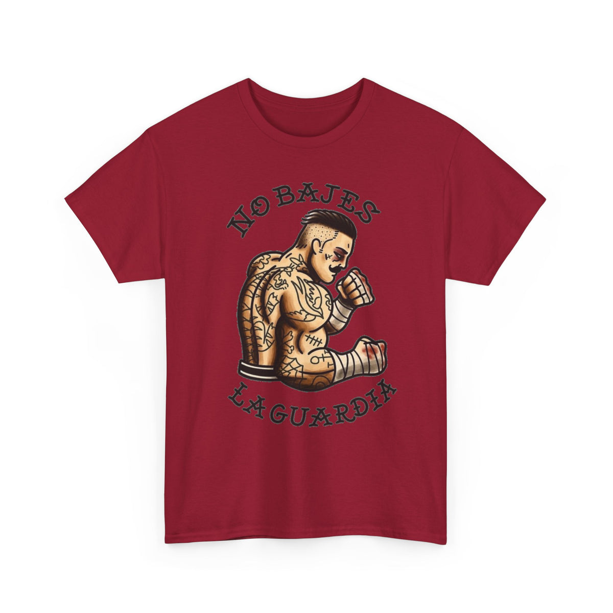 No Rules Luchador Tattoo Graphic T-Shirt Men's Tee
