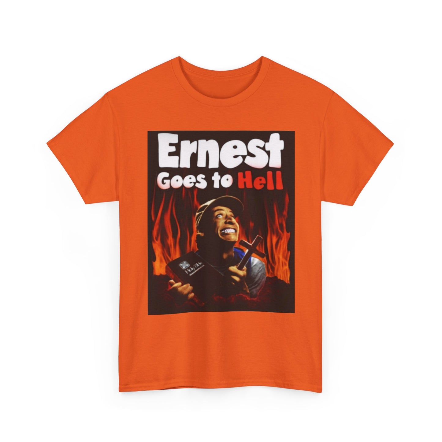 Ernest Goes To Hell Graphic T Shirt Funny Vintage Poster Unisex Heavy Cotton Tee