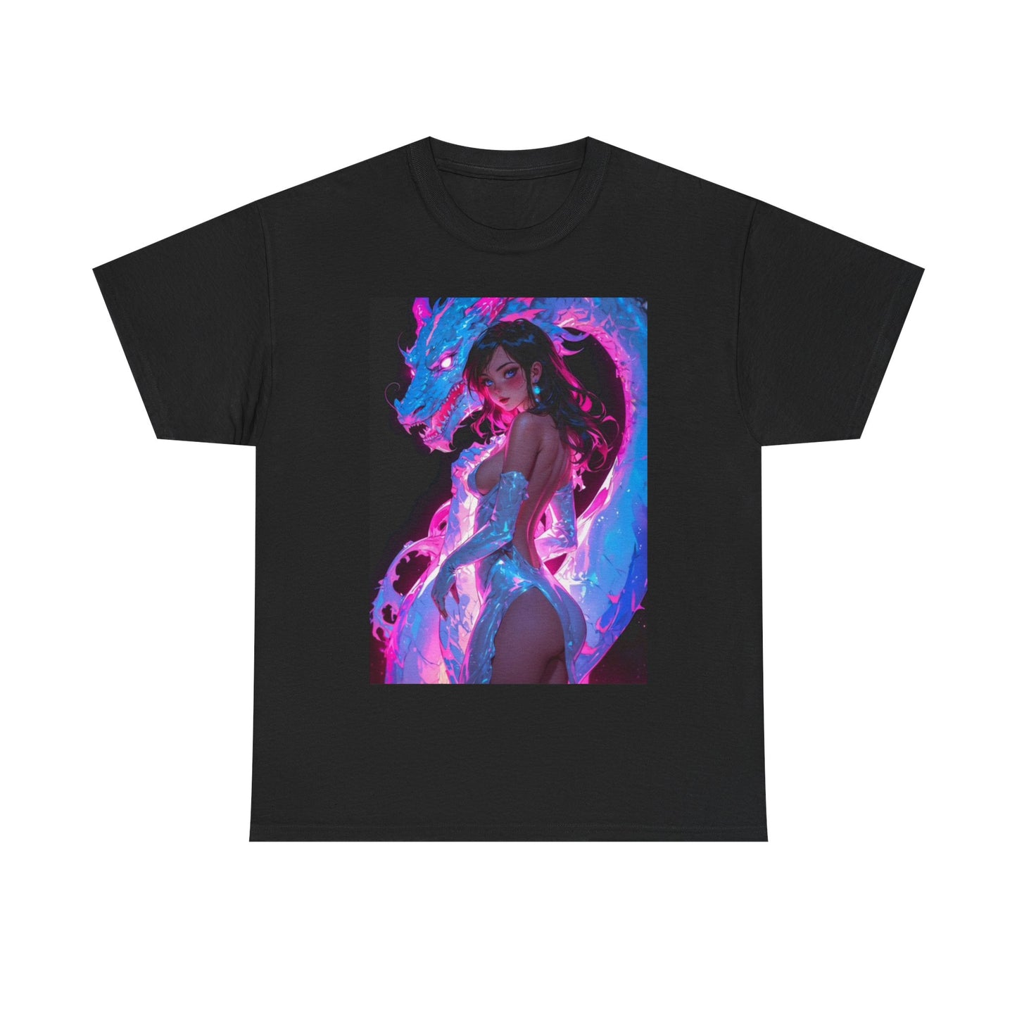 Waifu Anime T-shirt Girl Graphic Cartoon Retro Gaming Unisex Heavy Tee Gamer 14