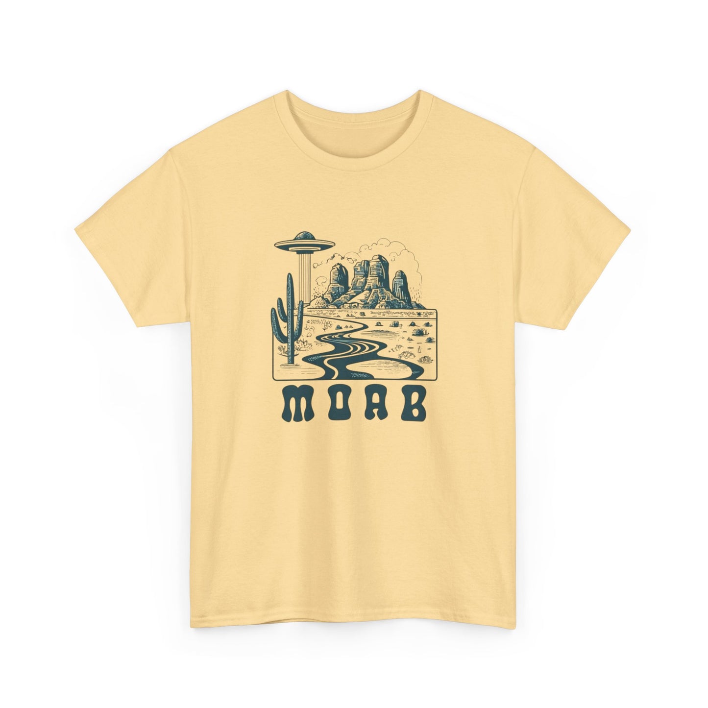 MOAB Outdoors Camping Western Graphic T Shirt Unisex Heavy Cotton Tee