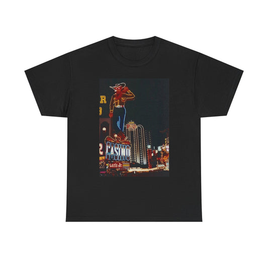 Las Vegas Retro 70's Graphic T Shirt NEW ADULT Unisex Heavy Cotton Tee