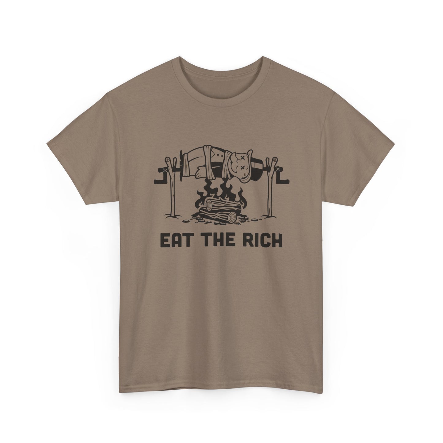 Eat The Rich Graphic T Shirt Unisex Heavy Cotton Tee