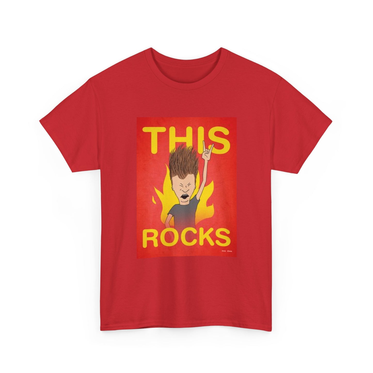 Beavis And Butthead Tshirt Retro Cartoon Tv Series Comedy Unisex This Rocks