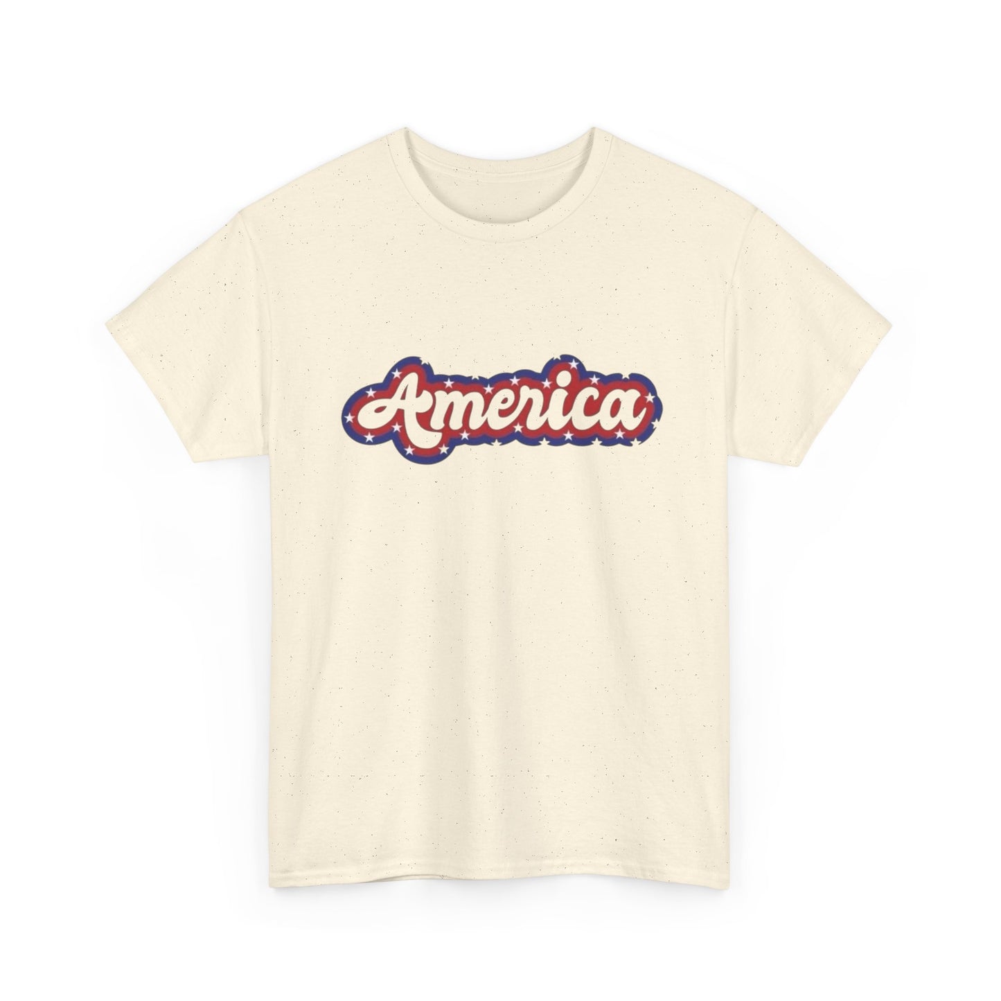 America 70's Retro USA Graphic T Shirt Unisex NEW Heavy Cotton Tee