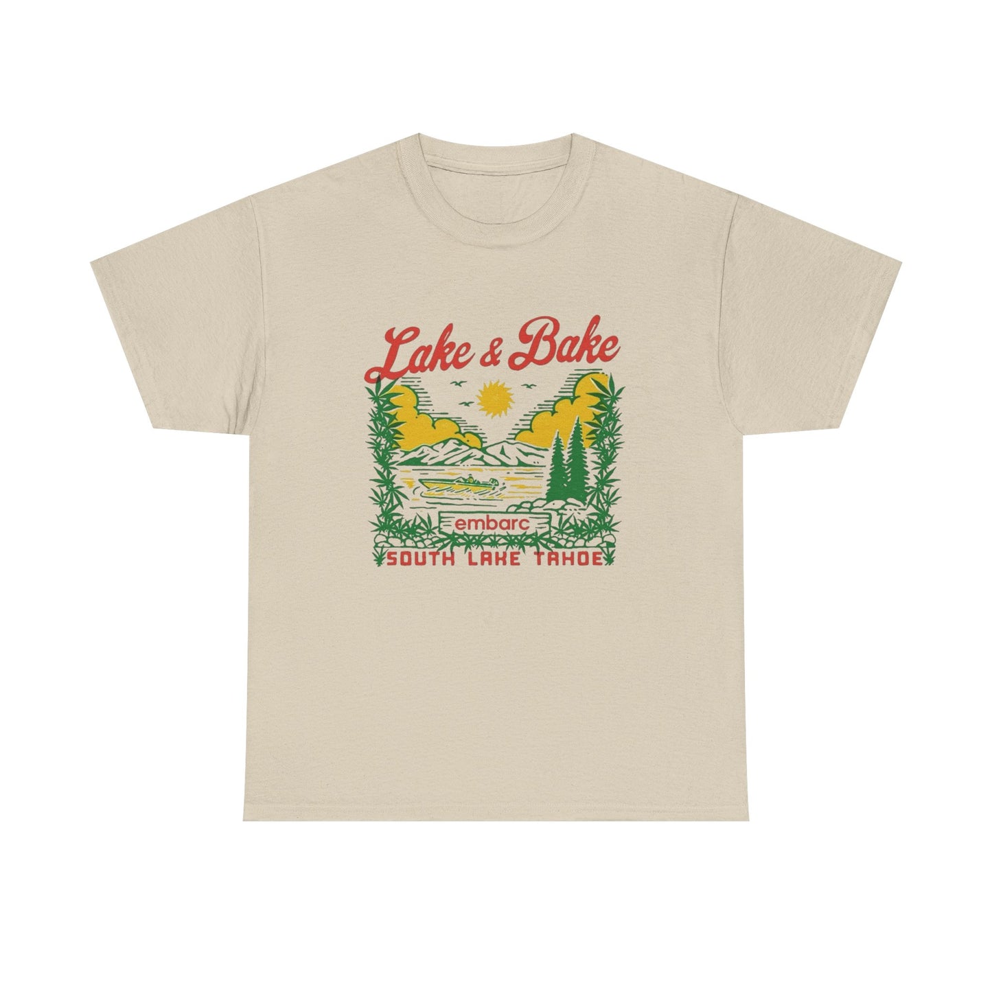 Lake And Bake 420 Graphic T Shirt NEW Adult Tee