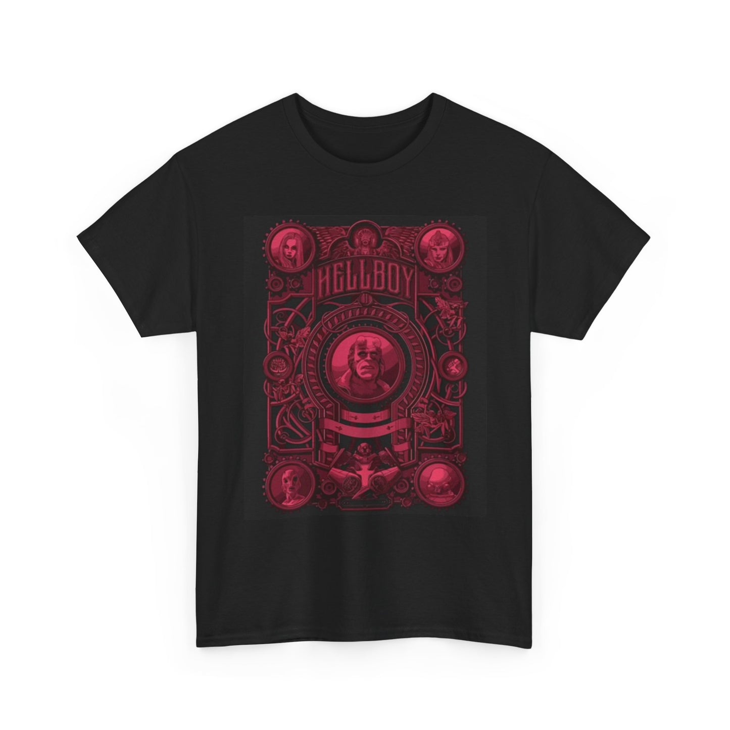 Hellboy Shirt Movie Poster Retro Vintage Graphic Unisex Heavy Cotton Tee