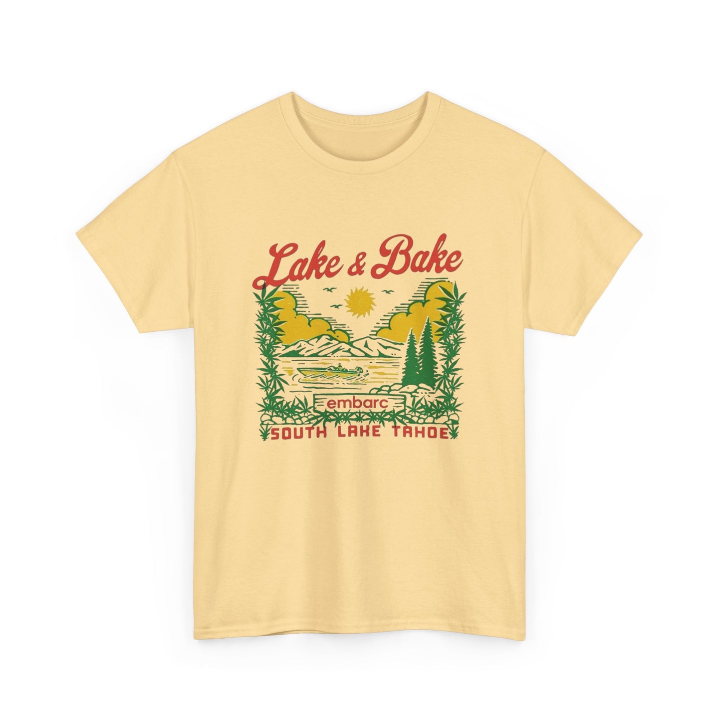 Lake And Bake 420 Graphic T Shirt NEW Adult Tee