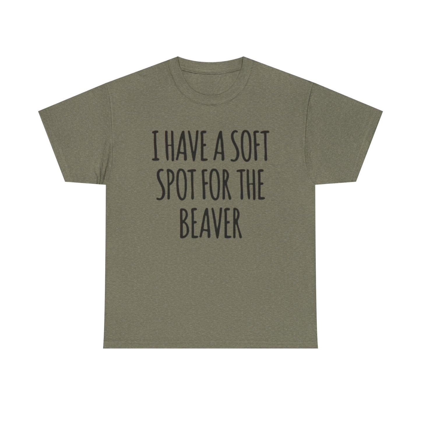 Soft Spot For The Beaver T Shirt Funny Sex Graphic Jokes Unisex Heavy Cotton Tee