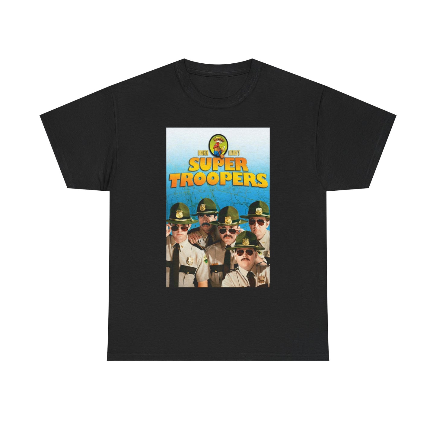 Supertroopers Graphic T Shirt Vintage Movie Poster Comedy Unisex Heavy Cotton