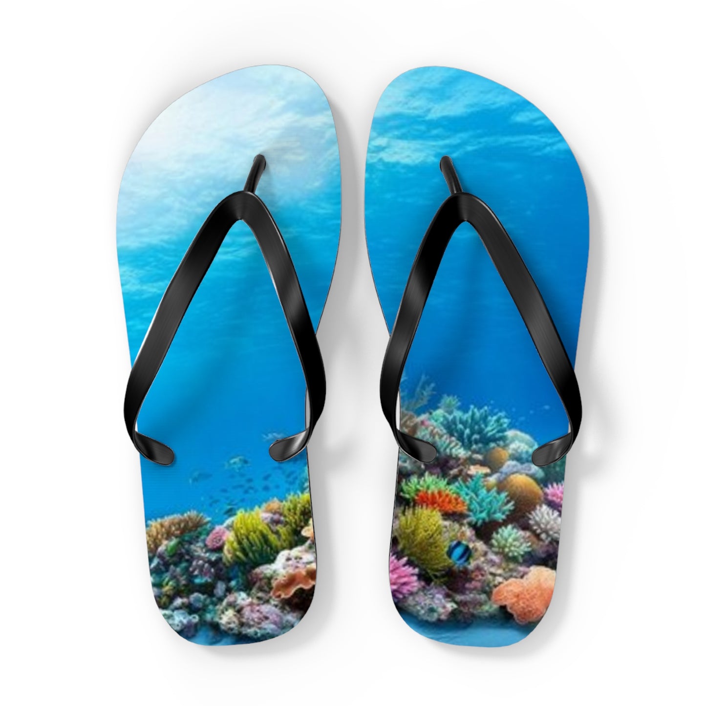 Ocean Underwater Summer Sandals, Beach Shoes, Vacation Flip Flops, Pool Slides