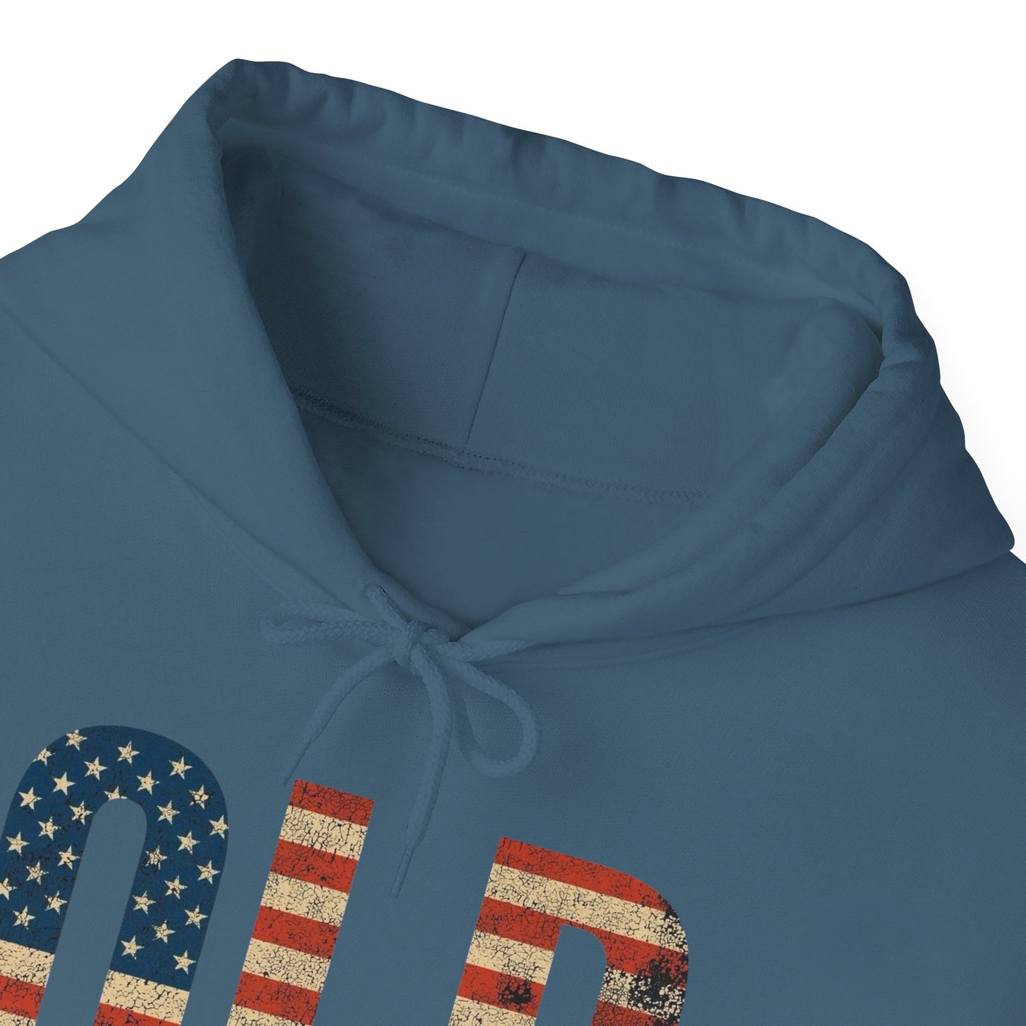 OLD American Flag Retro Graphic Hoodie Men's Heavy Blend™ Hooded Sweatshirt