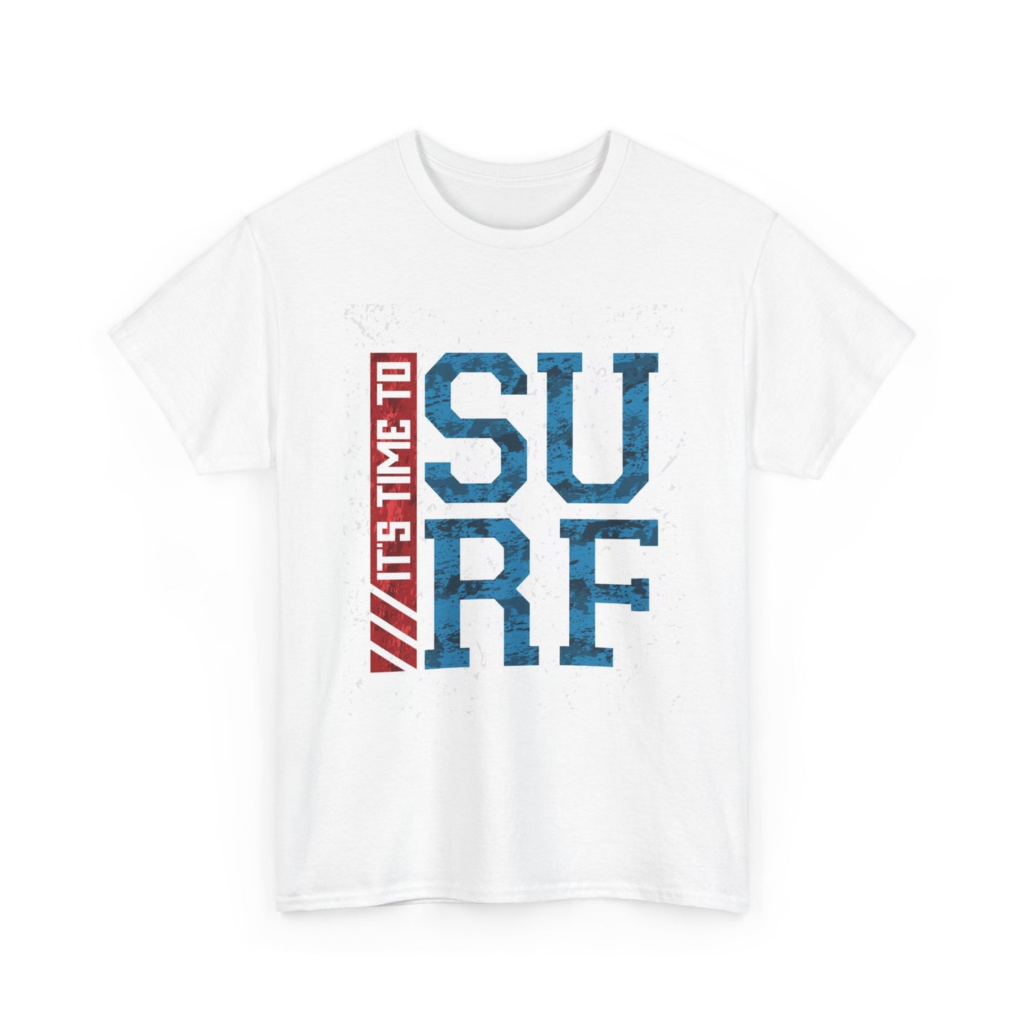Its Time To Surf Graphic T Shirt Adult NEW Unisex Heavy Cotton Tee