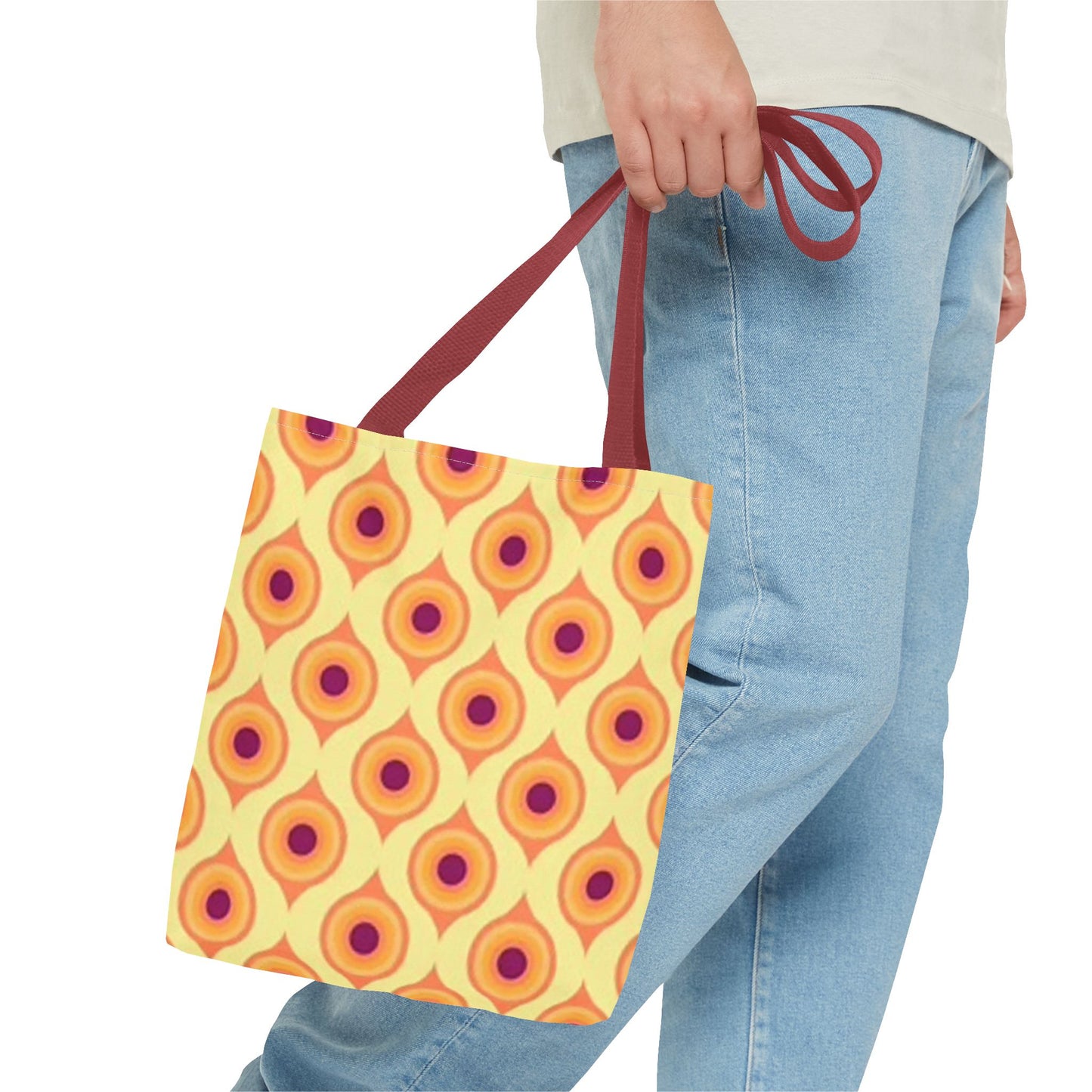 BRAND NEW Modern 70s Era Vibe GRAPHIC Tote Bag (AOP)
