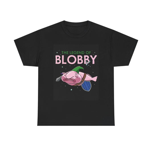 The Legend Of Blobby T Shirt Funny Graphic Retro Unisex Heavy Cotton Tee