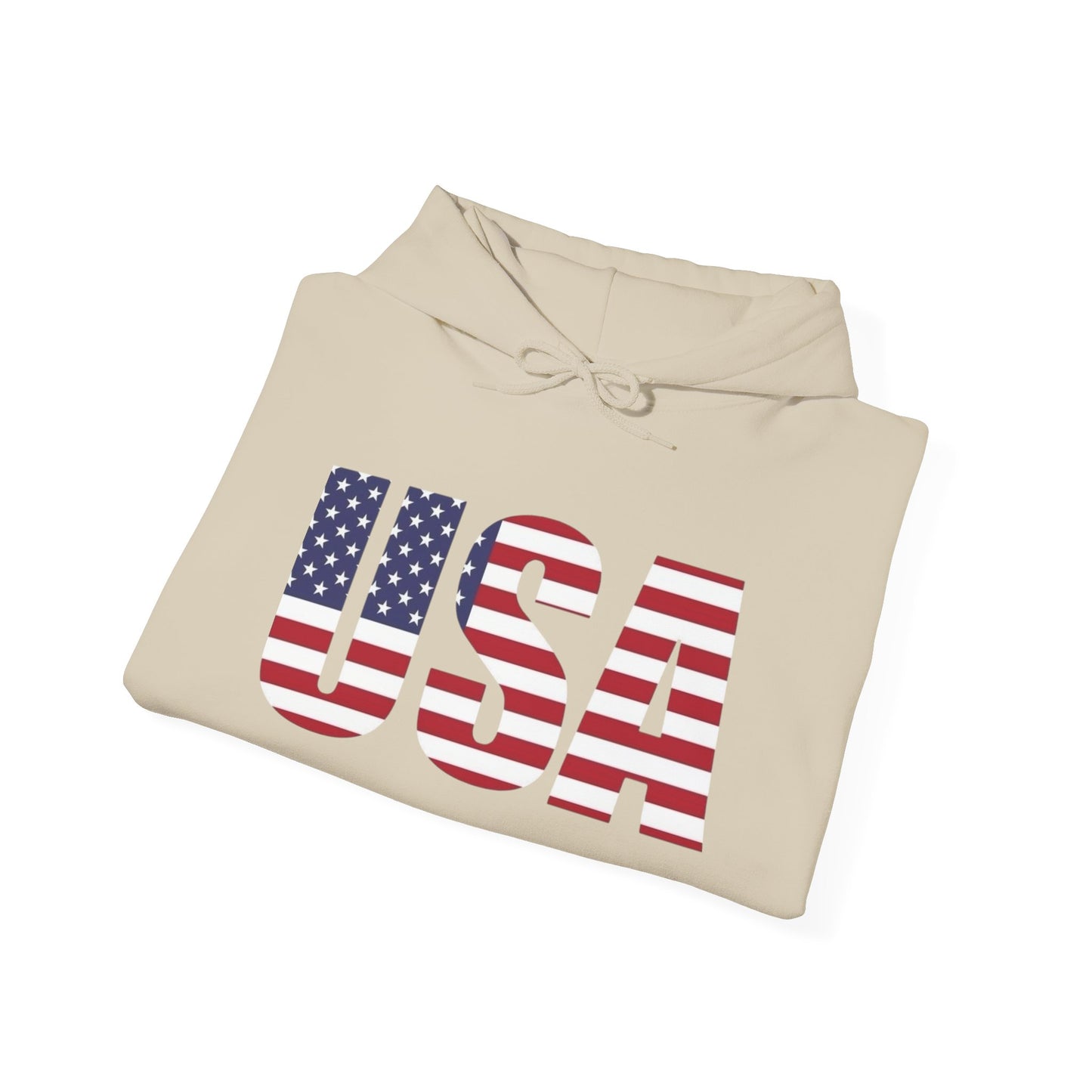 USA Flag Graphic Hoodie Unisex Heavy Blend™ Hooded Sweatshirt