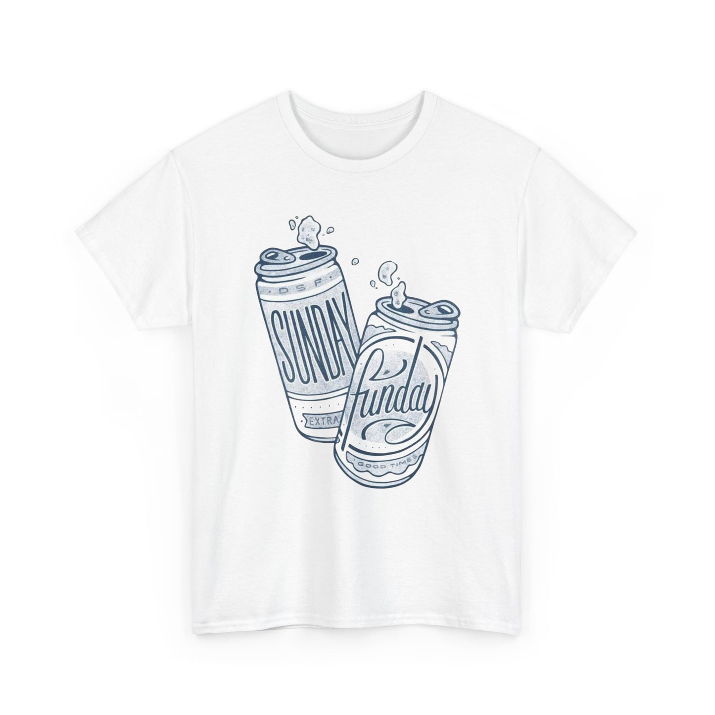 Sunday Funday Beers Graphic T Shirt ADULT NEW