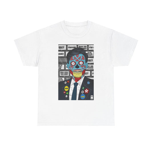 Obey Graphic T Shirt Vintage Unisex Heavy Cotton Tee