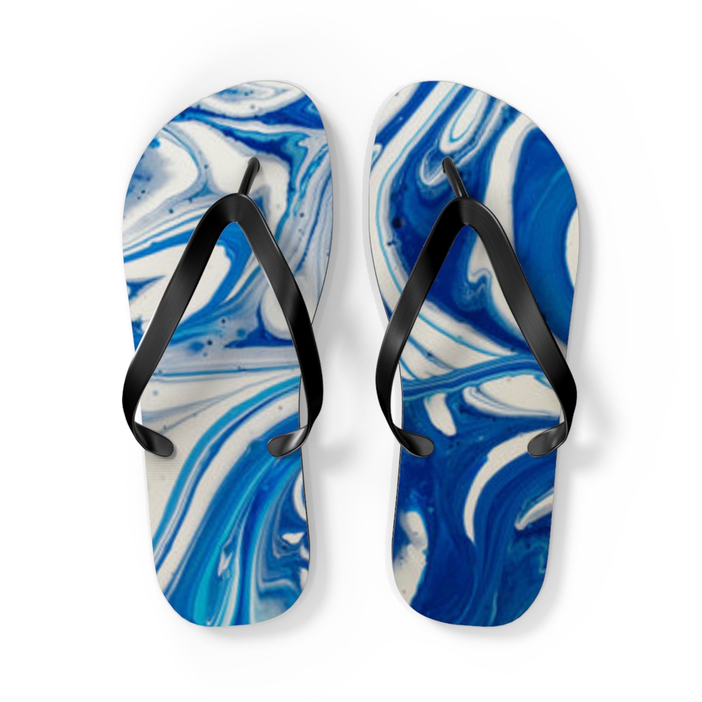 Blue And White Flip Flops, Sandals Slides, Summer Footwear, Brand New