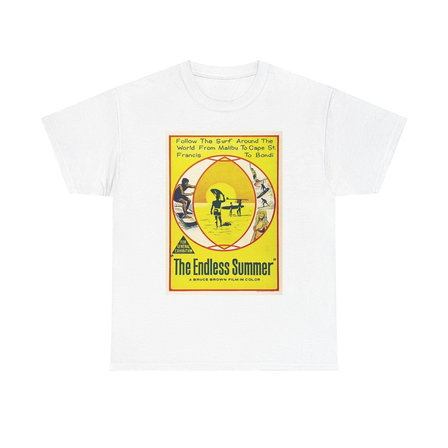 The Endless Summer T Shirt Retro Graphic Unisex Heavy Cotton Tee