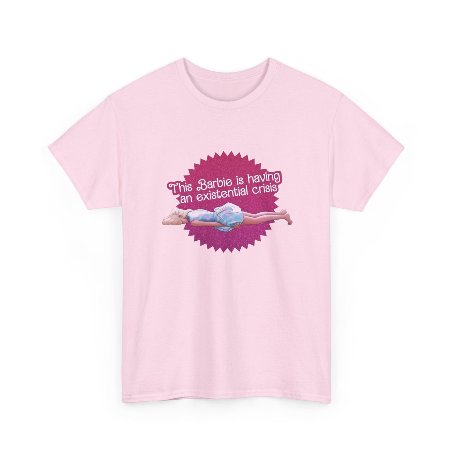 Having A Extensional Crisis Funny Graphic T Shirt Unisex Heavy Cotton Tee GIFT