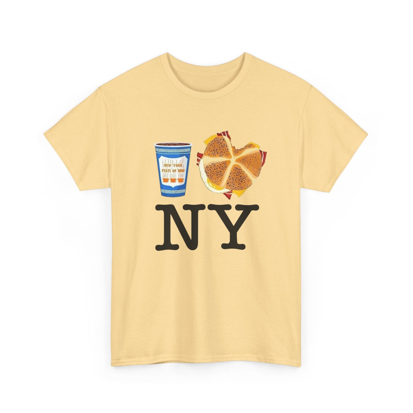 I Love New York Bodega Breakfast Graphic T Shirt Unisex NEW Heavy Cotton Tee