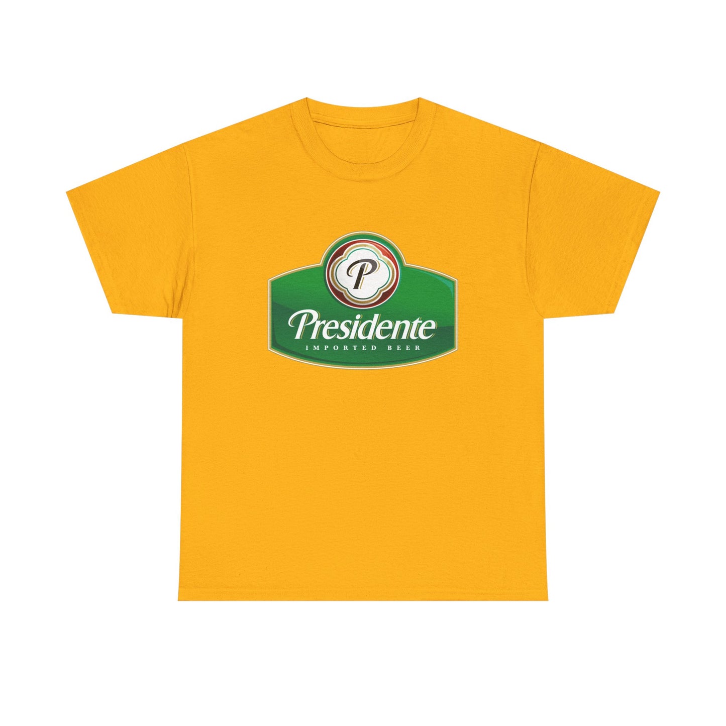 Presidente Beer Logo Shirt Retro Poster Unisex Heavy Cotton Tee