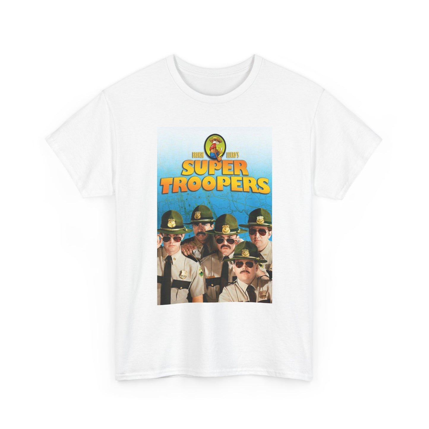 Supertroopers Graphic T Shirt Vintage Movie Poster Comedy Unisex Heavy Cotton