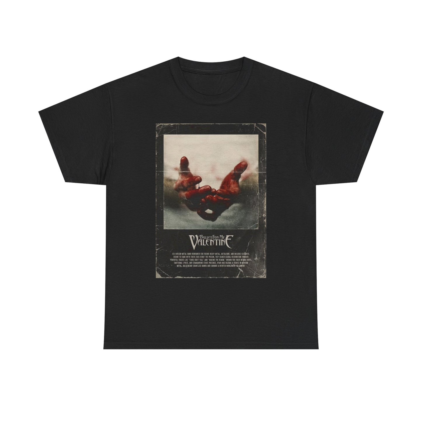 Bullet For My Valentine Graphic T Shirt Vintage Rock Unisex Heavy Cotton Tee