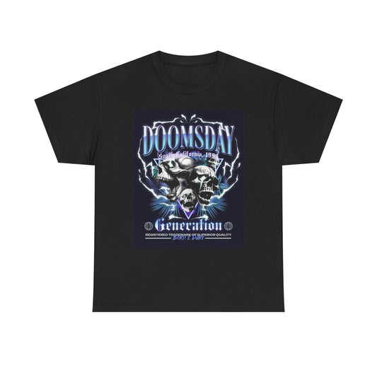 Doomsday Generation Graphic T Shirt Vintage Apparel Street Unisex Heavy Cotton
