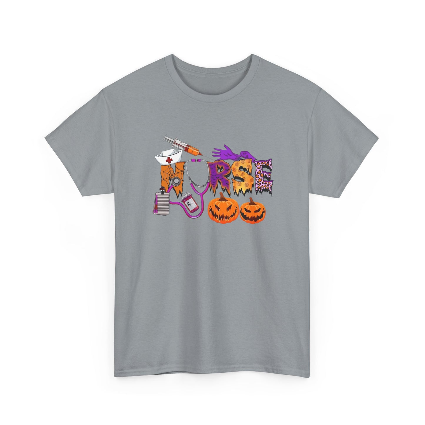 Halloween Nurse Graphic T Shirt NEW Unisex Heavy Cotton Tee
