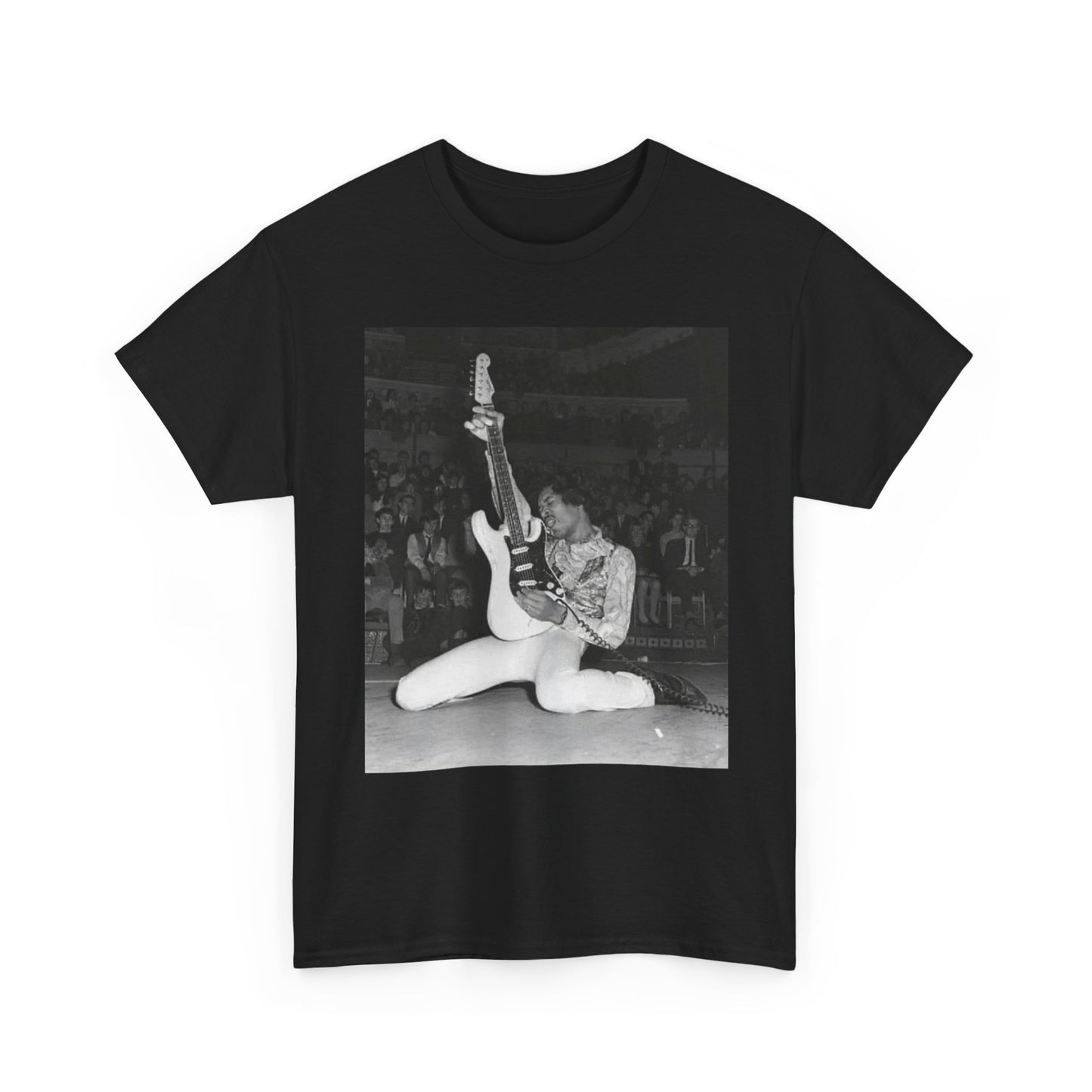 Jimi Hendrix Graphic T Shirt Vintage Photo Unisex Heavy Cotton Tee
