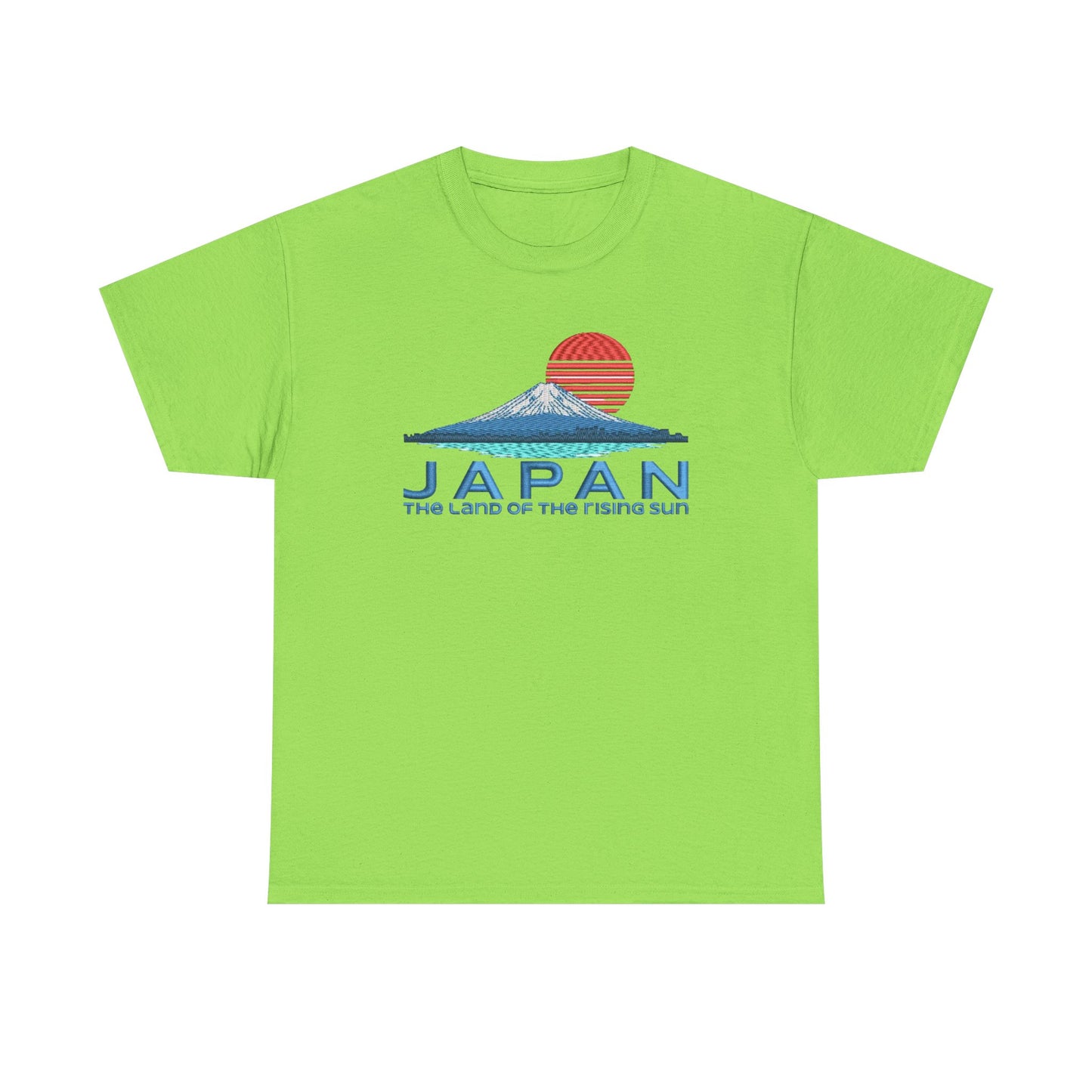 Japan Land Of The Rising Sun Graphic T Shirt NEW Unisex Heavy Cotton Tee