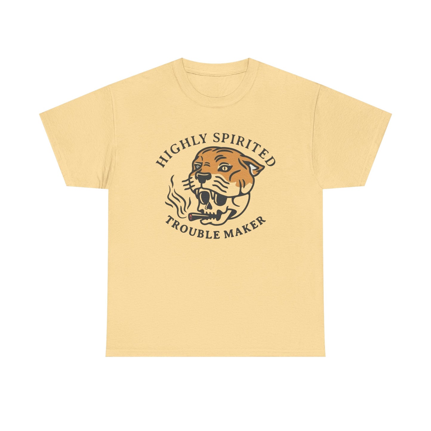 Highly Spirited Trouble Maker Graphic T Shirt NEW ADULT TEE VINTAGE