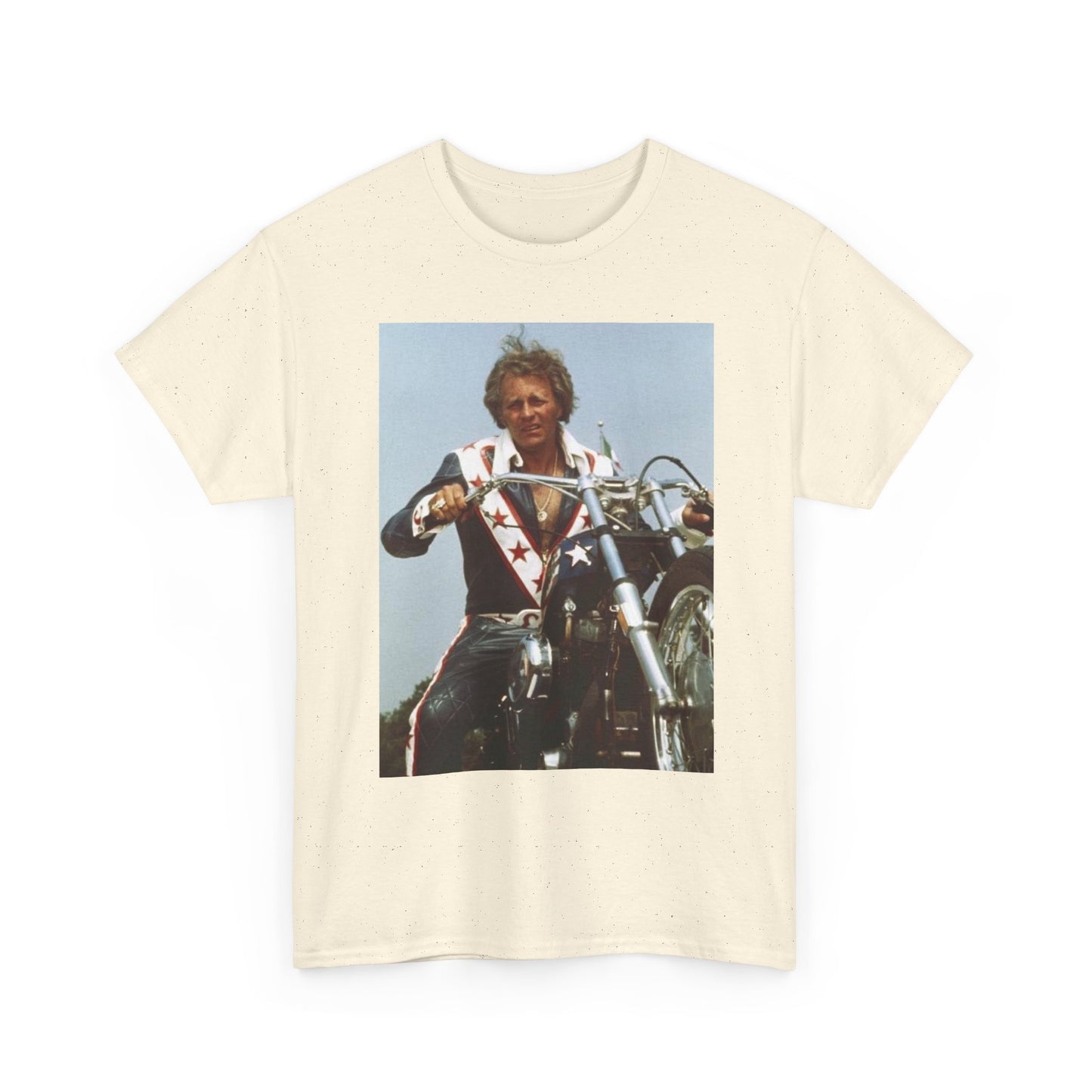 Evel Knievel Vintage Motorcycle Photo Graphic T Shirt S-5XL Unisex Heavy Cotton