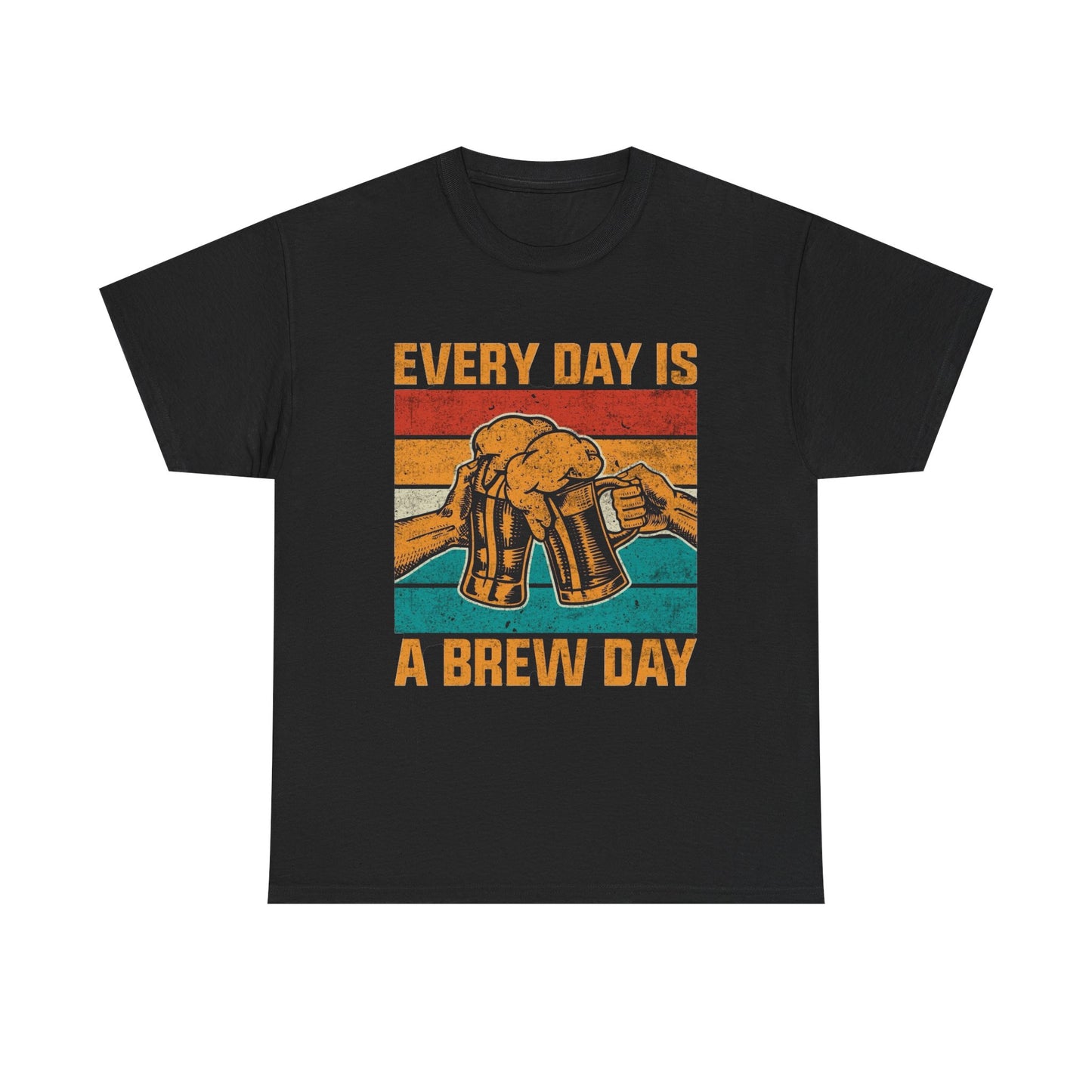 Everyday Is A Brew Day Beers Graphic T Shirt NEW Vintage Unisex Heavy Cotton Tee
