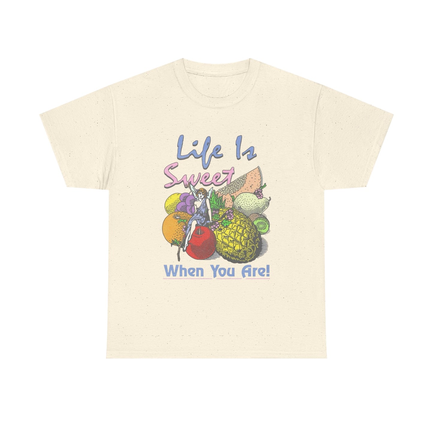 Life Is Sweet When You Are Graphic T-Shirt Cotton Tee New Gift Vintage