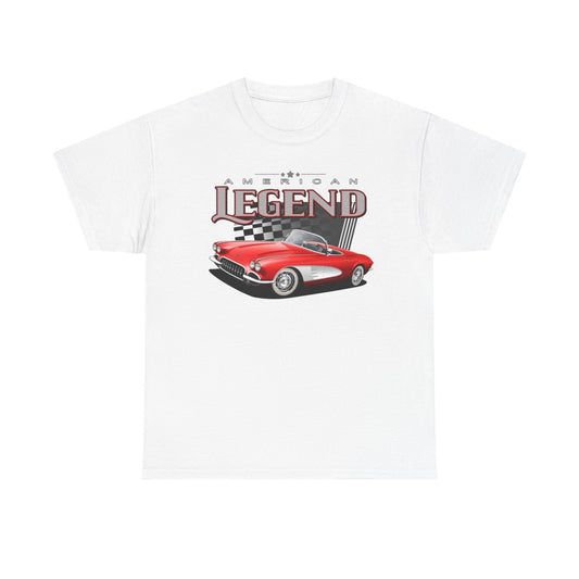 Corvette Graphic T Shirt Vintage American Muscle Unisex Heavy Cotton Tee 1